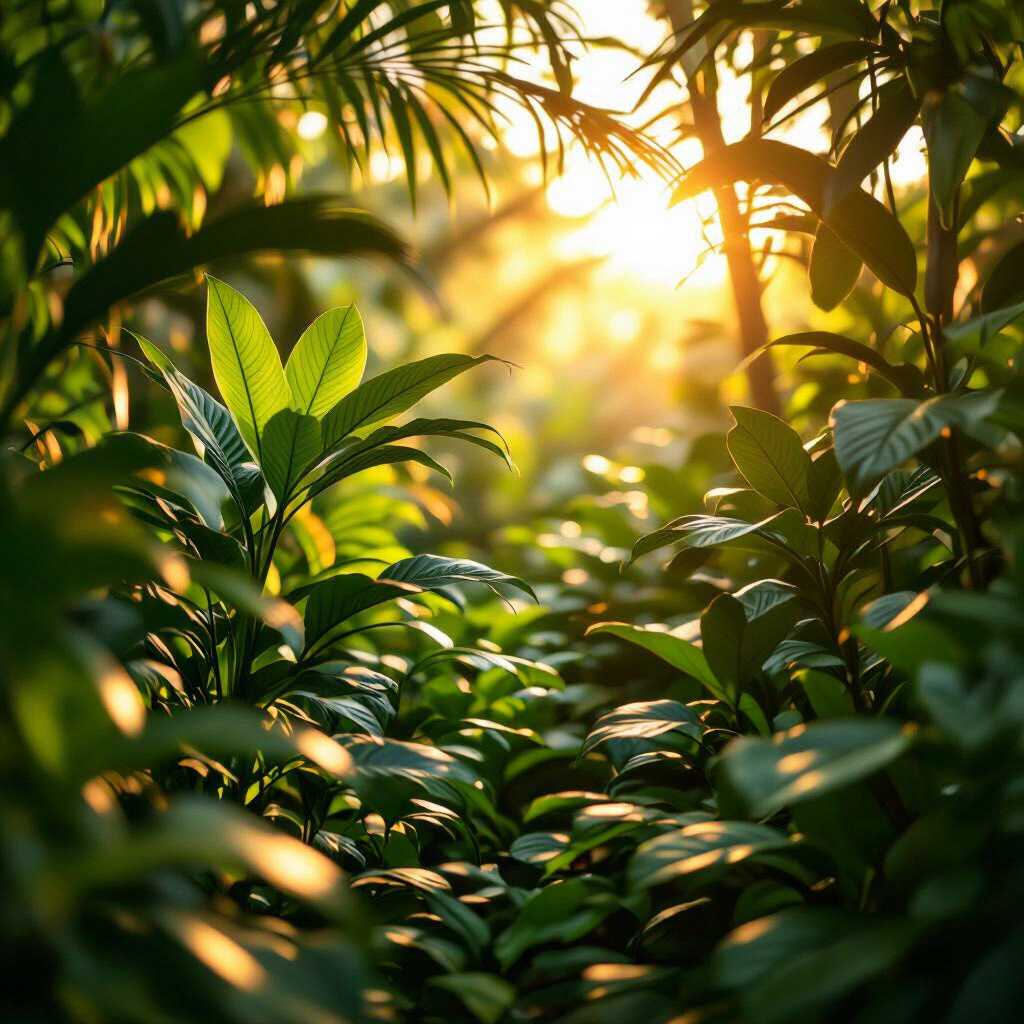 Lush botanical nursery